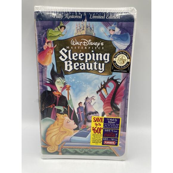 Sealed Sleeping Beauty VHS 1997 Masterpiece Edition - Picture 1 of 7